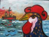 Rooster by the Sea